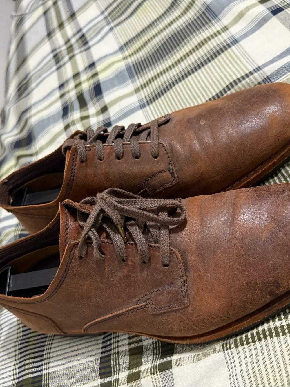 Timberland Boot Company Leather Lace Casual Shoes  11 Walnut